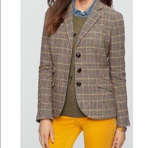 🍋Talbots Houndstooth Plaid Blazer